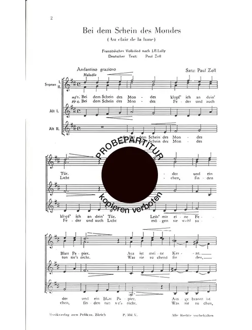 Bei dem Schein des Mondes